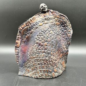 Art Sculpture Pottery Man with Snakeskin Body